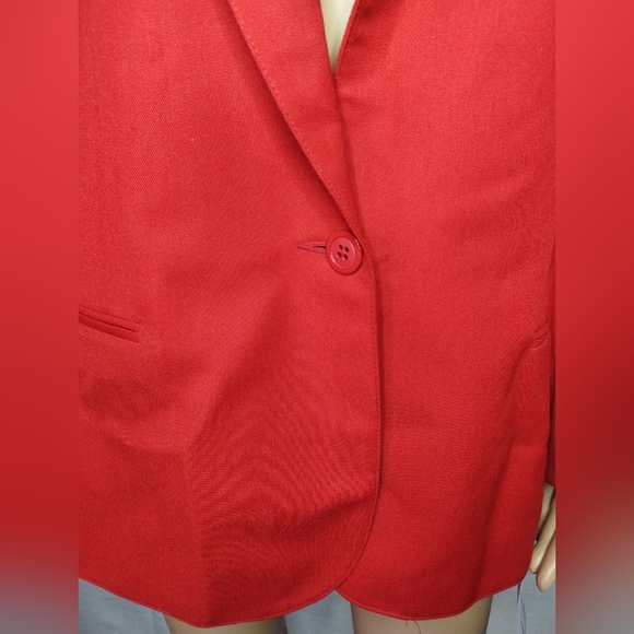 NWT Leslie Fay Sportswear women's plus size 16 red blazer jacket - Picture 3 of 10